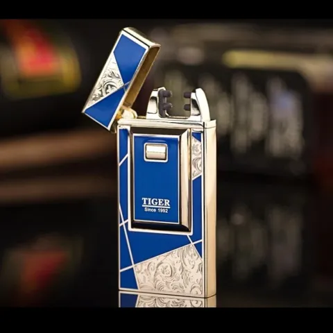 TIGER TW915 DB электроимпульсная USB зажигалка TIGER TW915 DB электроимпульсная USB зажигалка