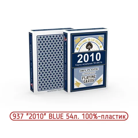 2010 Blue № 937 Jumbo Index игральные карты 100% пластик 2010 Blue № 937 Jumbo Index игральные карты 100% пластик