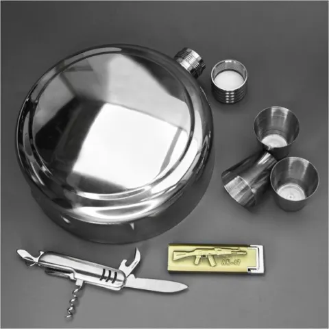 Guotai YX-42 фляга с дорожным набором в чехле на ремне Guotai YX-42 фляга с дорожным набором в чехле на ремне