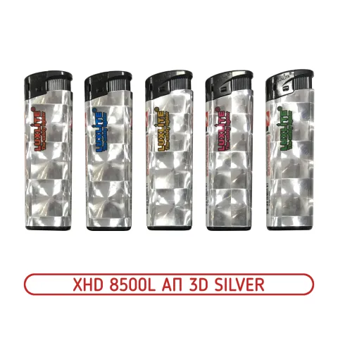 XHD 8500L АП 3D Silver пьезо зажигалка XHD 8500L АП 3D Silver пьезо зажигалка