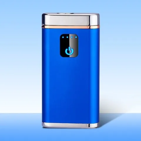 LA-1073 USB зажигалка + Powerbank + фонарик 3 в 1 