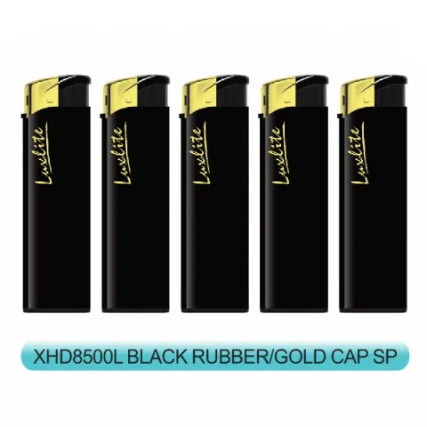 Luxlite XHD 8500L Black Rubber/Gold Cap пьезо зажигалка Luxlite XHD 8500L Black Rubber/Gold Cap пьезо зажигалка