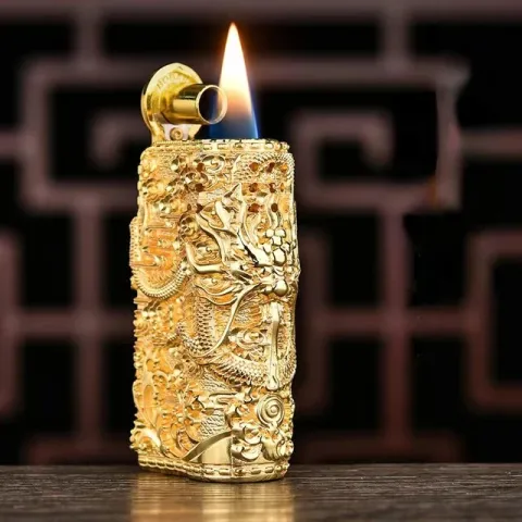Dragon Retro бензиновая зажигалка в чехле Dragon Retro бензиновая зажигалка в чехле