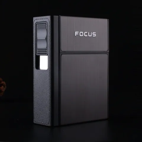 Focus JD-YH035A кейс для сигарет с встроенной USB зажигалкой Focus JD-YH035A кейс для сигарет с встроенной USB зажигалкой