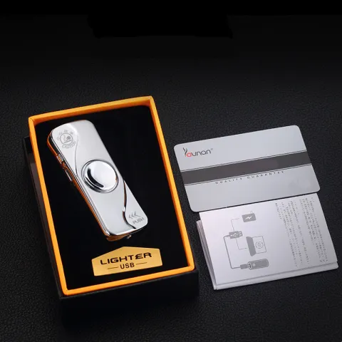 Aomai 900 USB зажигалка - спиннер 2 в 1 с подсветкой Aomai 900 USB зажигалка - спиннер 2 в 1 с подсветкой