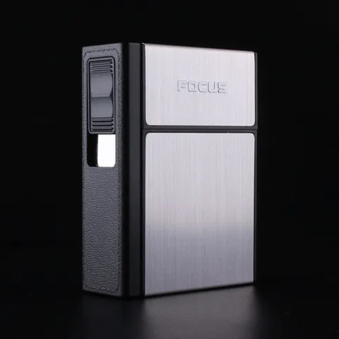 Focus JD-YH035A кейс для сигарет с встроенной USB зажигалкой Focus JD-YH035A кейс для сигарет с встроенной USB зажигалкой