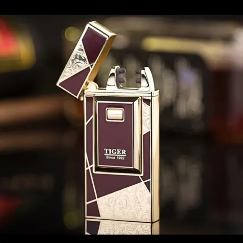 TIGER TW915 DB электроимпульсная USB зажигалка TIGER TW915 DB электроимпульсная USB зажигалка