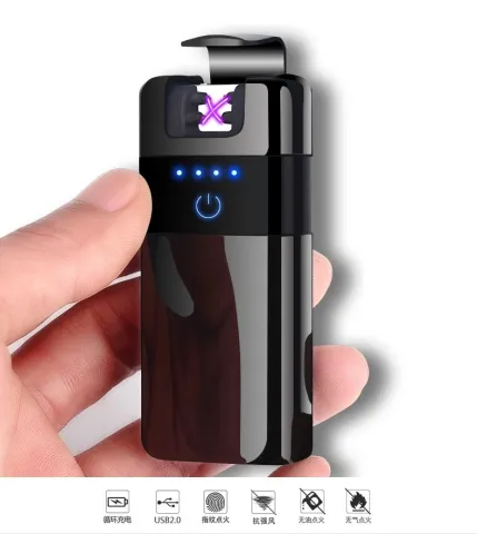 Ruvzz R100 сенсорная электроимпульсная USB зажигалка с поддержкой беспроводной зарядки Ruvzz R100 сенсорная электроимпульсная USB зажигалка с поддержкой беспроводной зарядки