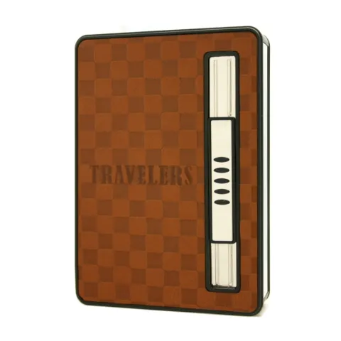Travelers портсигар - автомат с турбо зажигалкой Travelers портсигар - автомат с турбо зажигалкой