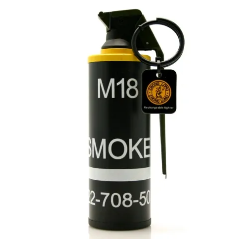 M18 дымовая граната - настольная USB зажигалка M18 дымовая граната - настольная USB зажигалка