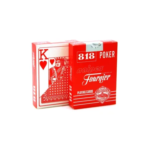 Fournier 818 Red Jumbo Index игральные карты c пластиковым покрытием Fournier 818 Red Jumbo Index игральные карты c пластиковым покрытием