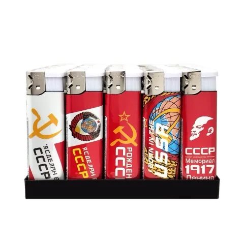 City-L CL-03 (26) "СССР" одноразовая пьезо зажигалка City-L CL-03 (26) "СССР" одноразовая пьезо зажигалка