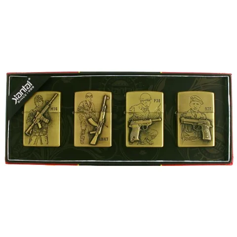 Jiantai Оружие 4 бензиновые зажигалки Jiantai Оружие 4 бензиновые зажигалки