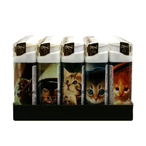 City-L CL-03 (15) "Кошки" пьезо зажигалка City-L CL-03 (15) "Кошки" пьезо зажигалка