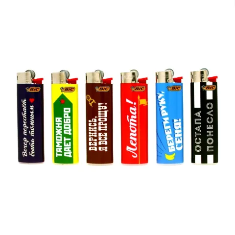 Bic J3 "Цитаты" кремниевая зажигалка Bic J3 "Цитаты" кремниевая зажигалка