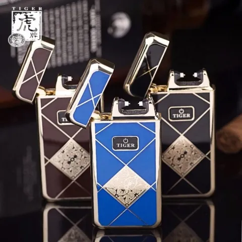 Tiger TW909 DB-05 электроимпульсная USB зажигалка Tiger TW909 DB-05 электроимпульсная USB зажигалка