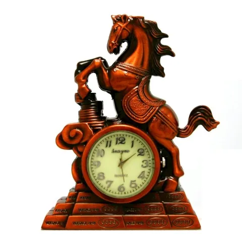 Hua Yue Лошадь настольная турбо зажигалка - часы Hua Yue Лошадь настольная турбо зажигалка - часы