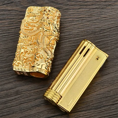 Dragon Retro бензиновая зажигалка в чехле Dragon Retro бензиновая зажигалка в чехле