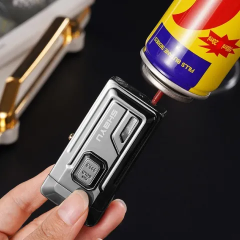Induction CL-2421 газовая электро зажигалка 2 пламени Induction CL-2421 газовая электро зажигалка 2 пламени