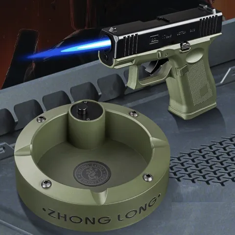 Zhong Long ZL-035B настольная турбо зажигалка - пепельница Zhong Long ZL-035B настольная турбо зажигалка - пепельница