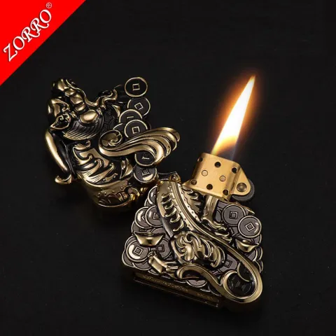 Zorro KJ1014A бензиновая зажигалка Zorro KJ1014A бензиновая зажигалка