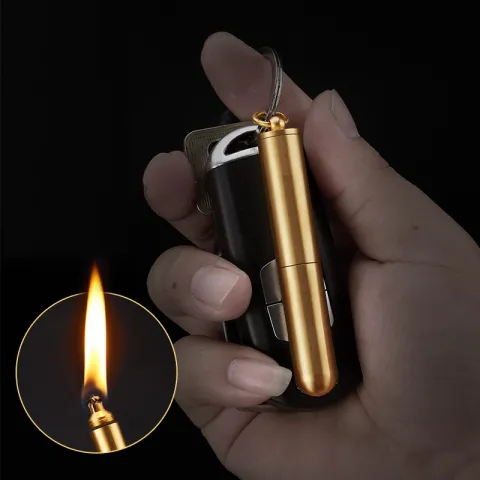 Chief CF046YT бензиновая зажигалка - спичка с кольцом для ключей Chief CF046YT бензиновая зажигалка - спичка с кольцом для ключей