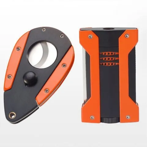 Jifeng JF-091 набор турбо зажигалка + гильотина Jifeng JF-091 набор турбо зажигалка + гильотина