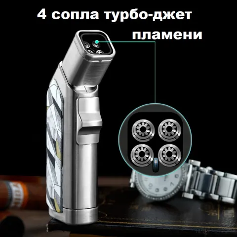 Jobon ZB-665 турбо зажигалка для сигар Jobon ZB-665 турбо зажигалка для сигар