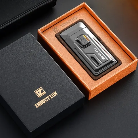 Induction CL-2421 газовая электро зажигалка 2 пламени Induction CL-2421 газовая электро зажигалка 2 пламени
