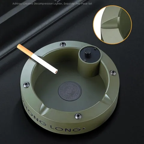 Zhong Long ZL-035B настольная турбо зажигалка - пепельница Zhong Long ZL-035B настольная турбо зажигалка - пепельница