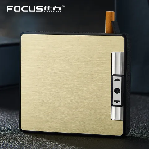Focus YH050 портсигар - автомат со встроенной USB зажигалкой Focus YH050 портсигар - автомат со встроенной USB зажигалкой