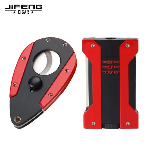 Jifeng JF-091 набор турбо зажигалка + гильотина Jifeng JF-091 набор турбо зажигалка + гильотина