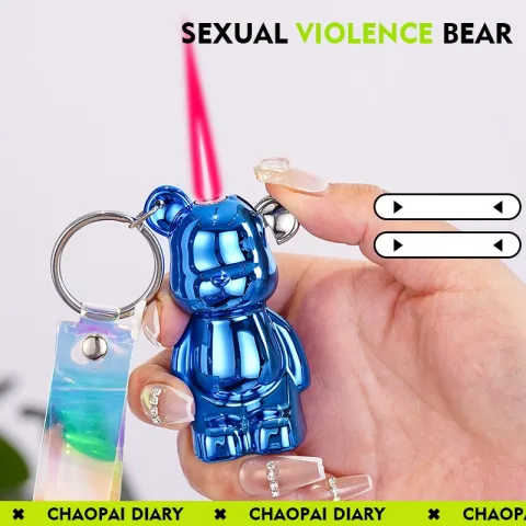 HB Kaws Gloomy Bear турбо зажигалка - брелок HB Kaws Gloomy Bear турбо зажигалка - брелок