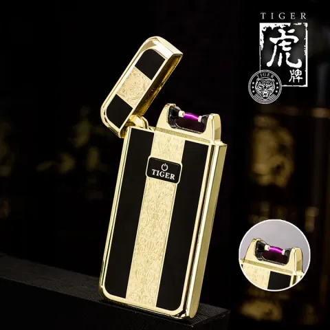 Tiger TW909 DB-01 электроимпульсная USB зажигалка Tiger TW909 DB-01 электроимпульсная USB зажигалка