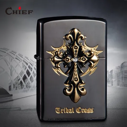 Chief "Tribal cross ll" бензиновая зажигалка