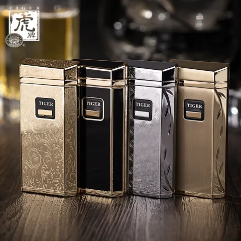 Tiger TW902S-01 сенсорная турбо зажигалка Tiger TW902S-01 сенсорная турбо зажигалка