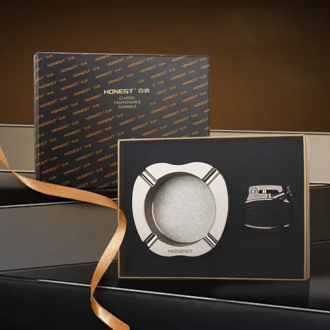 Honest TA-130-1 набор бензиновая зажигалка + пепельница Honest TA-130-1 набор бензиновая зажигалка + пепельница