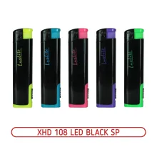 Luxlite XHD 108 Led Black SP пьезо зажигалка с фонарем