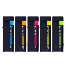 Luxlite XHD 208 Led Black Rubber SP турбо зажигалка с фонариком