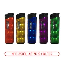 XHD 8500L АП 3D 5 Сolour пьезо зажигалка 