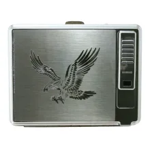Портсигар DH-882SD20 со встроенной USB зажигалкой 