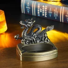 DINGHAO DH-8878 "Дракон" настольная зажигалка - пепельница
