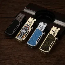 Honest BCZ832-1 кремниевая турбо зажигалка 2 огня