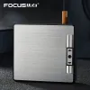 Focus YH050 портсигар - автомат со встроенной USB зажигалкой 