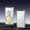Cob 9015B кремниевая турбо зажигалка 2 огня  с фонариком