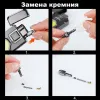Cob 9015B кремниевая турбо зажигалка 2 огня  с фонариком