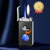 WB897 кремниевая турбо зажигалка 2 пламени