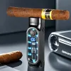TH-667 газовая турбо электро зажигалка для сигар