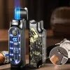 TH-667 газовая турбо электро зажигалка для сигар