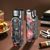 TH-667 газовая турбо электро зажигалка для сигар